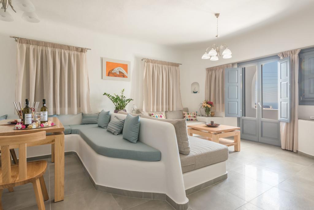 מגלוחורי Aspronisi Luxury Villa With Caldera View מראה חיצוני תמונה