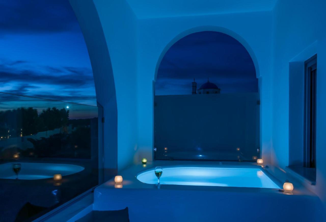 מגלוחורי Aspronisi Luxury Villa With Caldera View מראה חיצוני תמונה