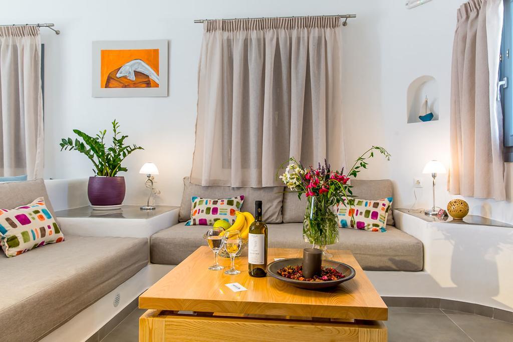 מגלוחורי Aspronisi Luxury Villa With Caldera View חדר תמונה