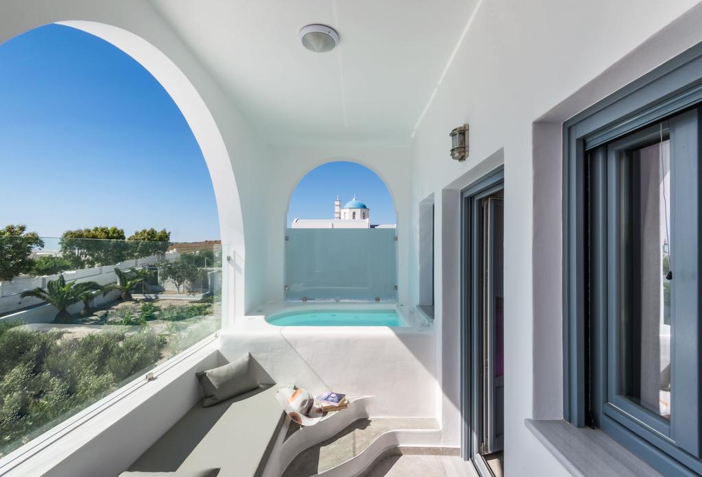 מגלוחורי Aspronisi Luxury Villa With Caldera View חדר תמונה